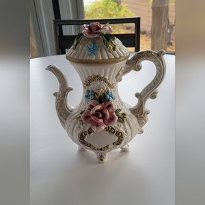 Capodimonte porcelain teapot
